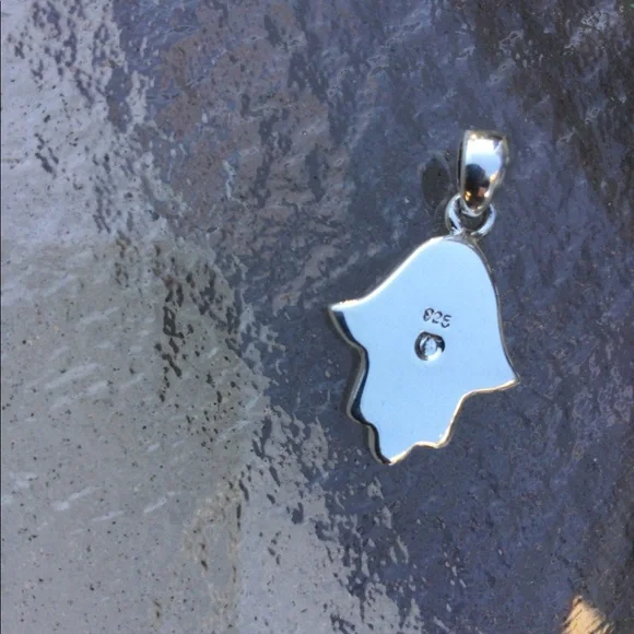 Pendant Hamsa turquoise Sterling silver Southwestern - Picture 4 of 6